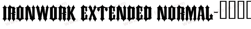 Ironwork Extended Normal字体转换